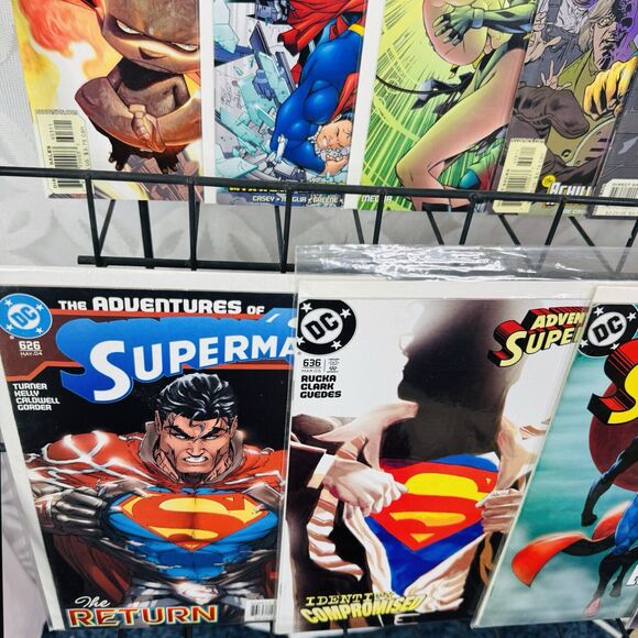 Adventures Of Superman 603-605 608-610 613-615 626 636 639 641 643 645 648 Lot - Picture 7 of 7